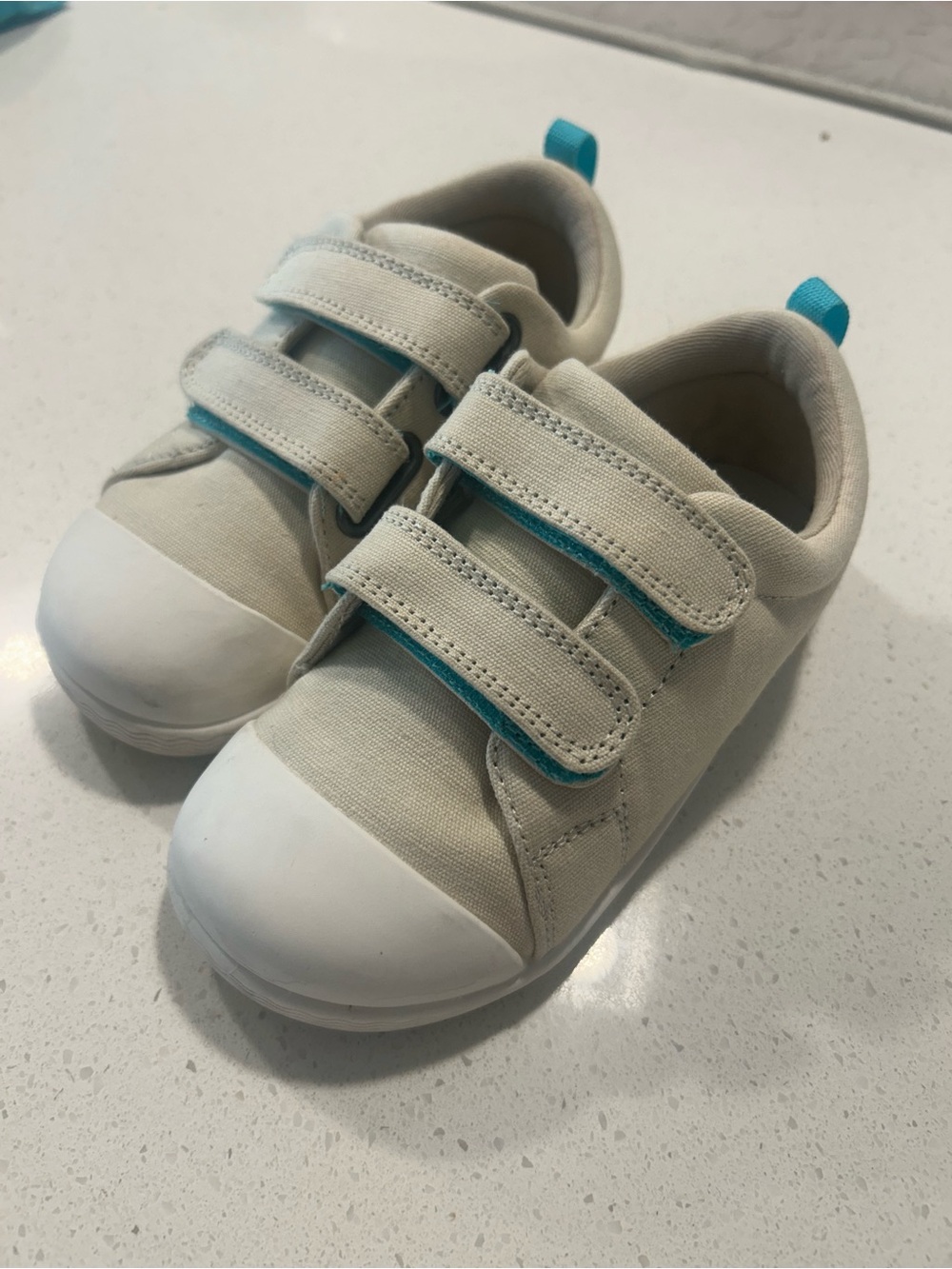 Ten Little Eco Canvas Sneakers in gray beige - Picture 1 of 4